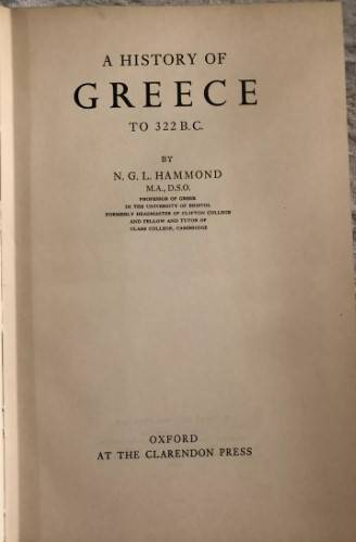 book titled: A History of Greece to 322 B.C.